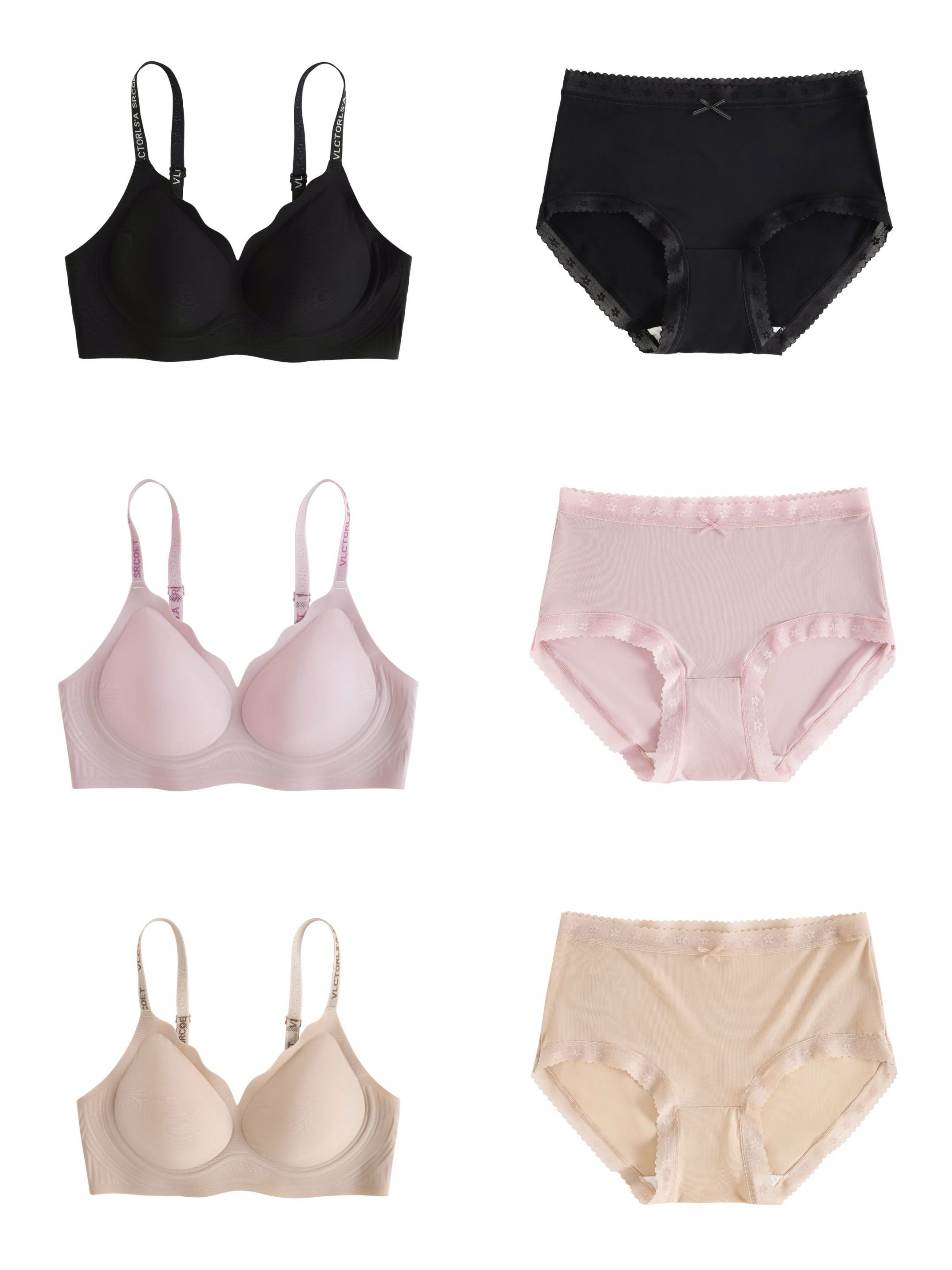 Set 2 bộ bra đúc su YINKKE