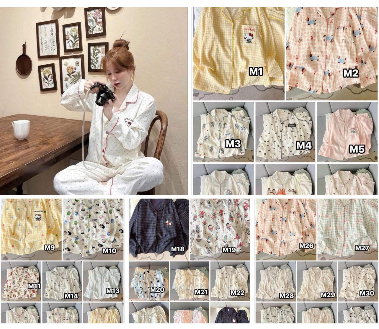 Bộ pijama hello kitty dài tay